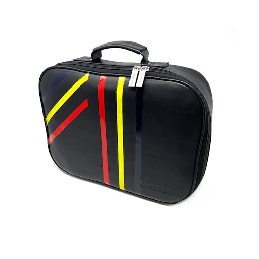 Leather Equipment Case, hand painted by Caroline Spencer — £200.00