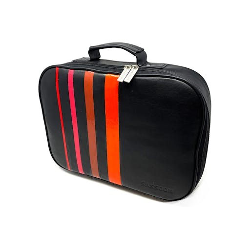 Leather Equipment Case, hand painted by Caroline Spencer — £200.00